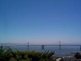 [View of the Bay Bridge from Telegraph Hill]