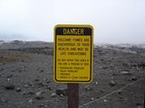[Photo of Halemaʻumaʻu danger sign]