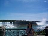 [Photo of Ying and Niagara Falls]