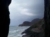 [Photo of lighthouse from the Sea Lion Caves]