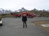 [Photo of Liam at heliport]