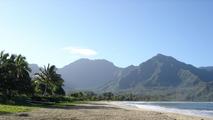 [Photo of Hanalei Bay]