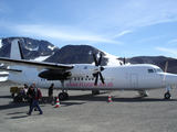 [Photo of an Air Iceland plane at Kulusuk Airport]